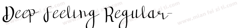 Deep Feeling Regular字体转换